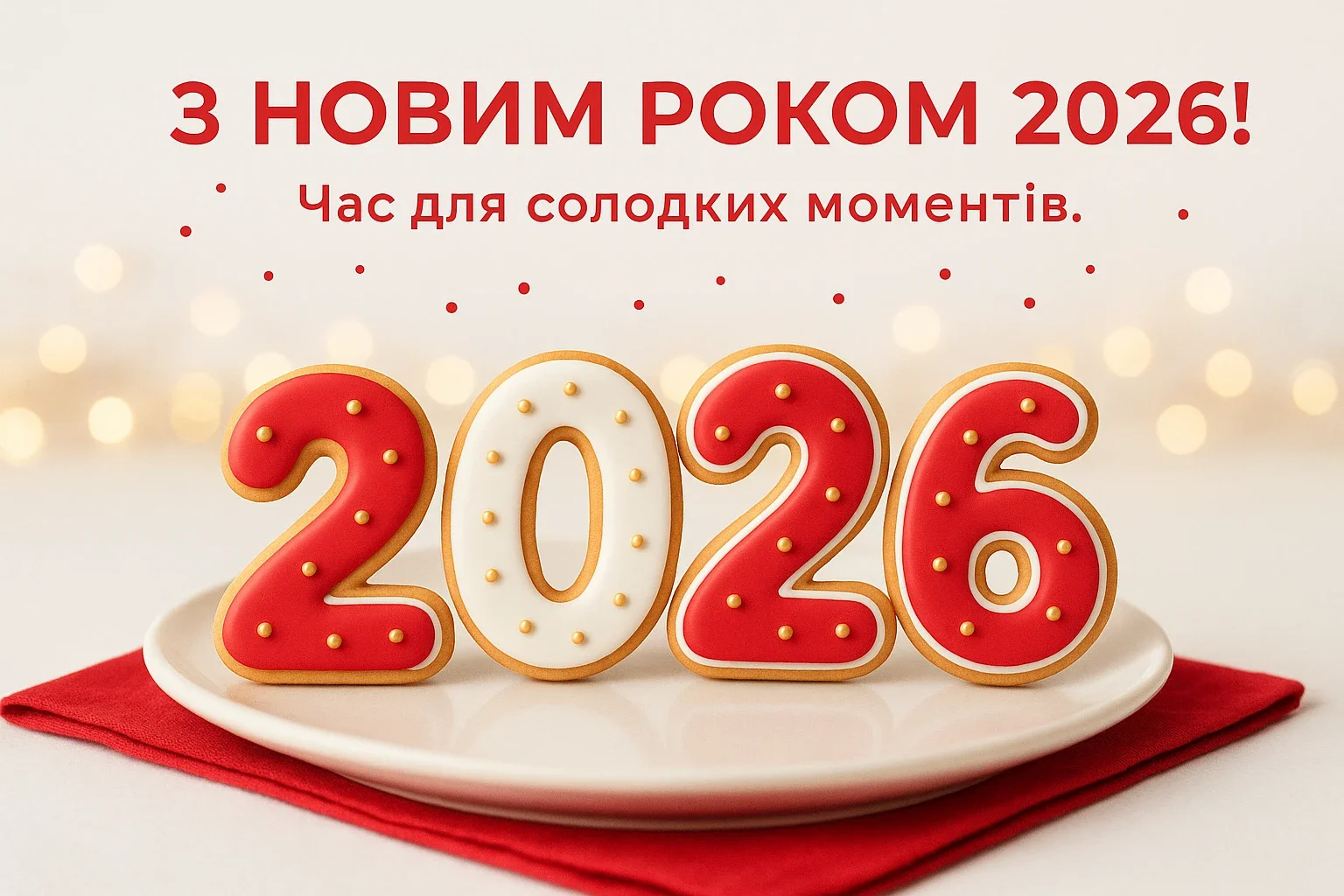 Привітання з прийдешнім Новим роком 2026 для рідних та близьких