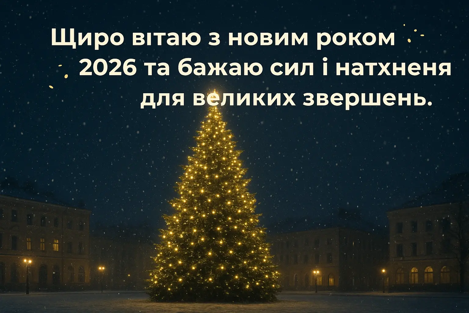 Привітання з прийдешнім Новим роком 2026 для рідних та близьких