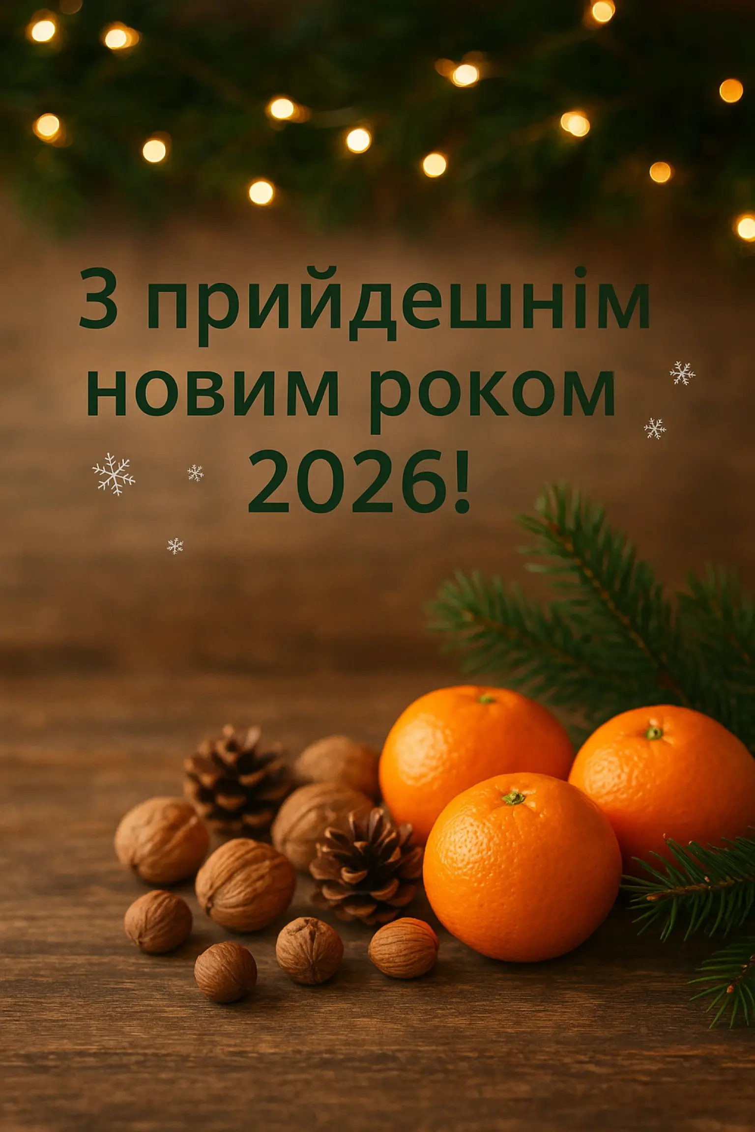 Привітання з прийдешнім Новим роком 2026 для рідних та близьких