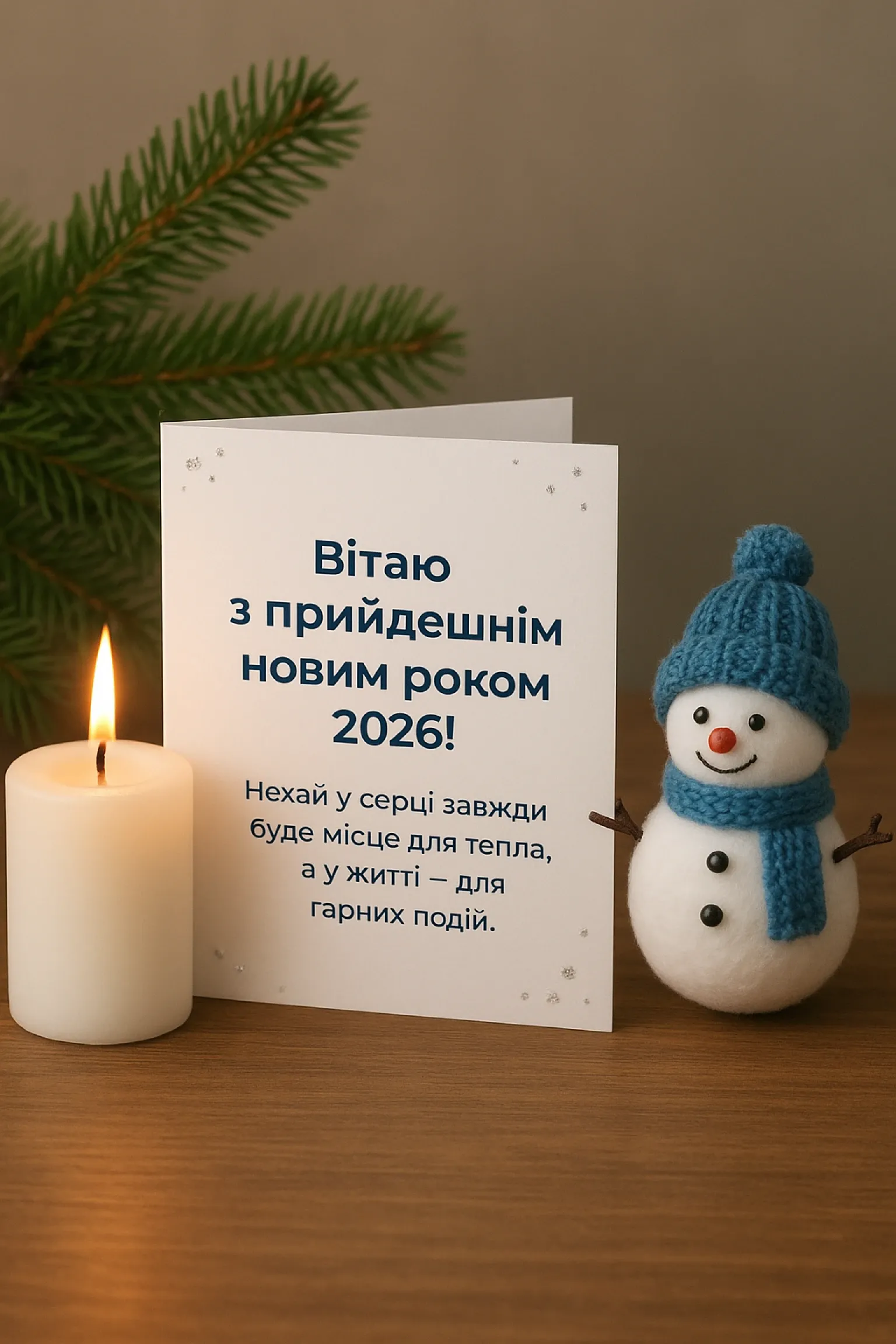Привітання з прийдешнім Новим роком 2026 для рідних та близьких