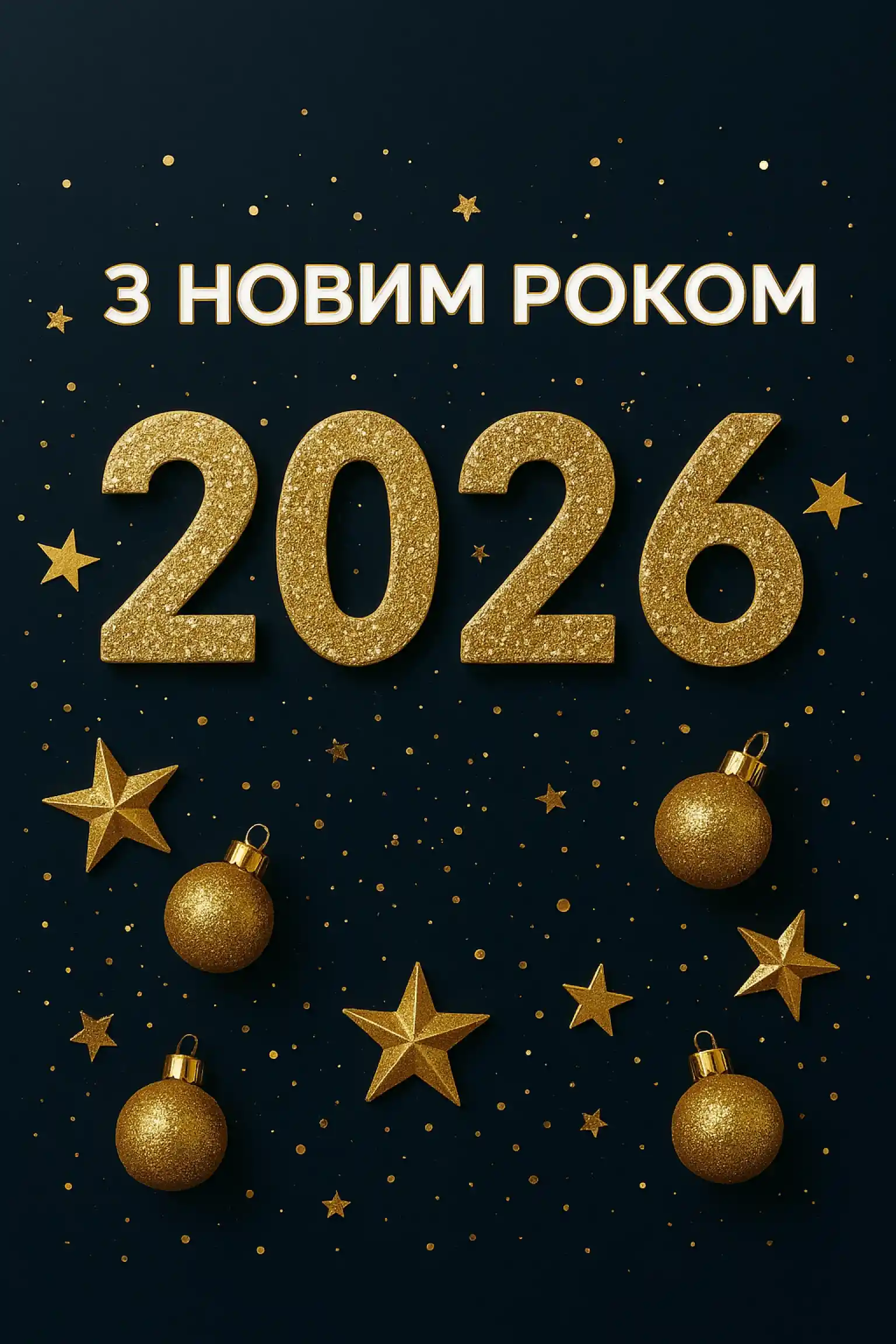 Привітання з прийдешнім Новим роком 2026 для рідних та близьких