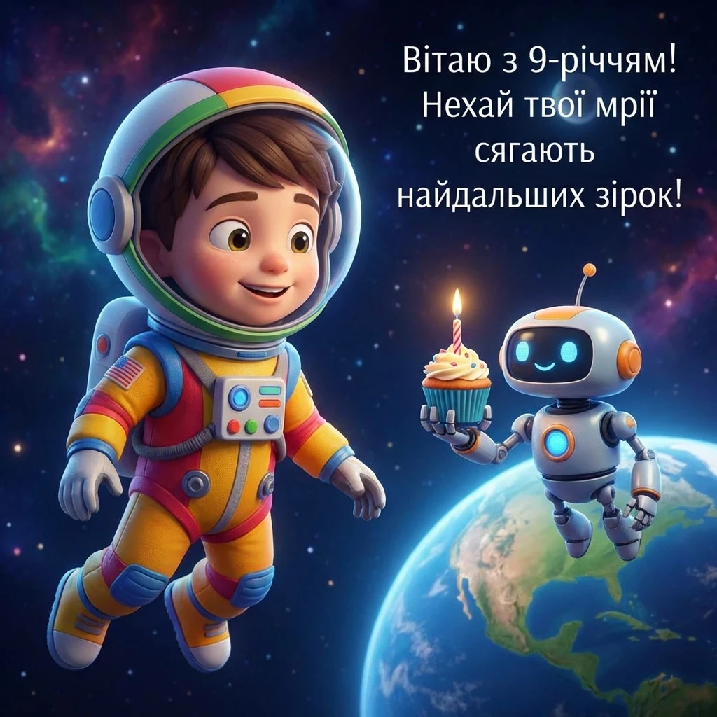 з днем народження 9 років хлопчику