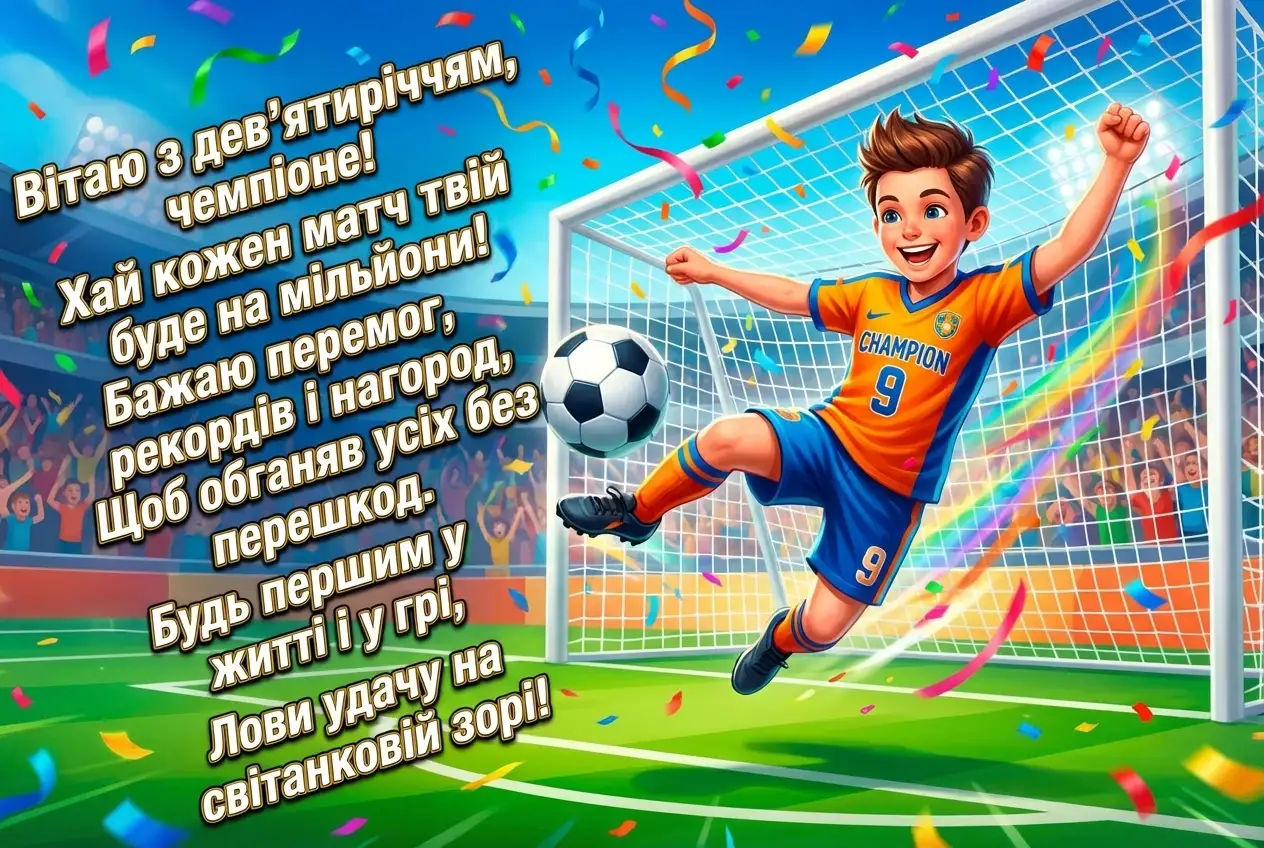 з днем народження 9 років хлопчику
