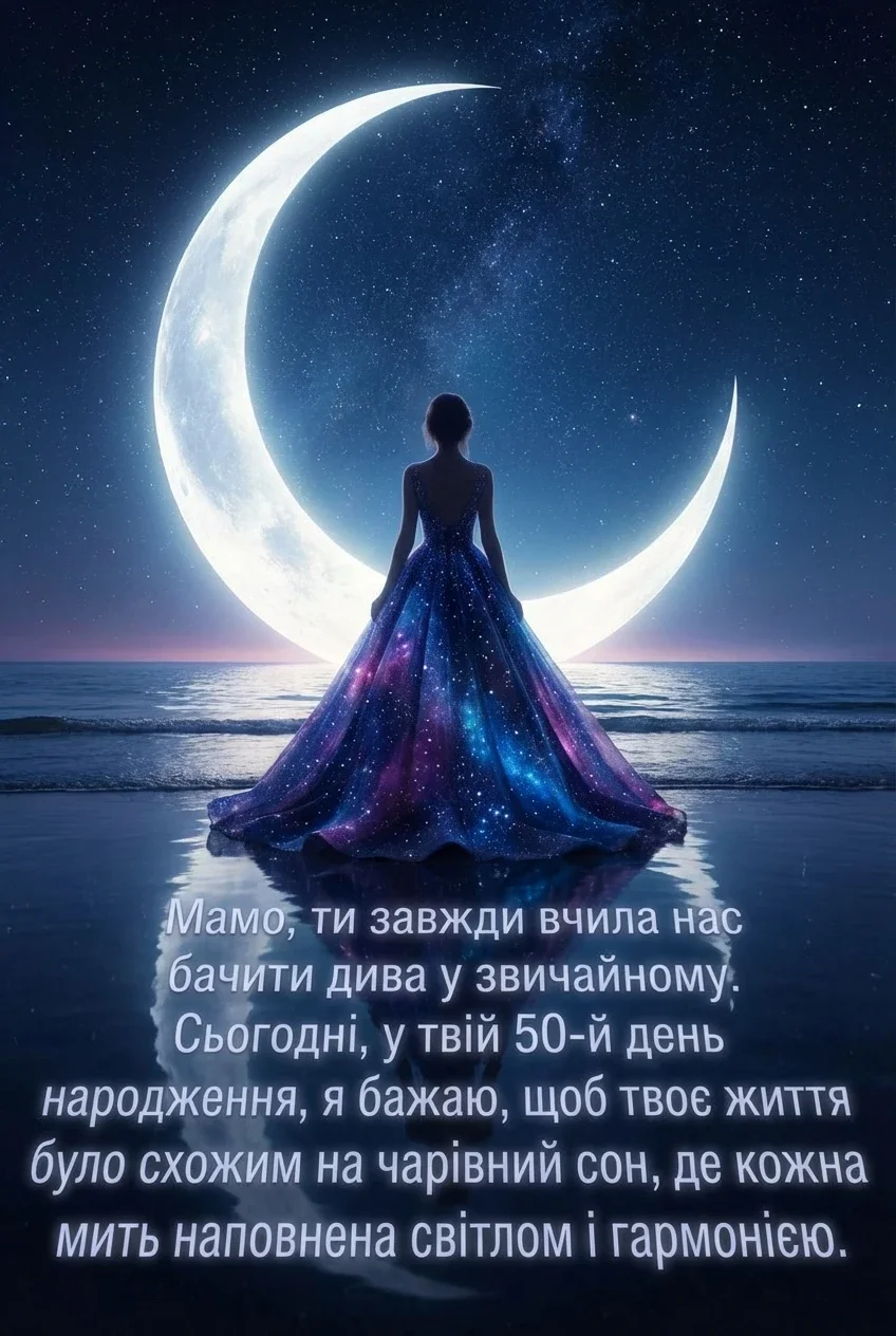 привітання з ювілеєм 50 років мамі