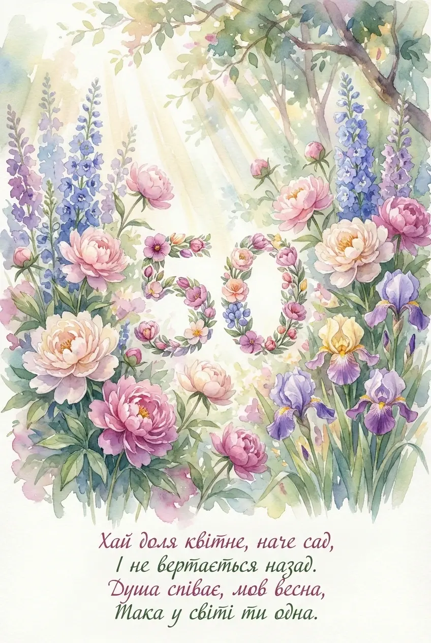 привітання з ювілеєм 50 років мамі
