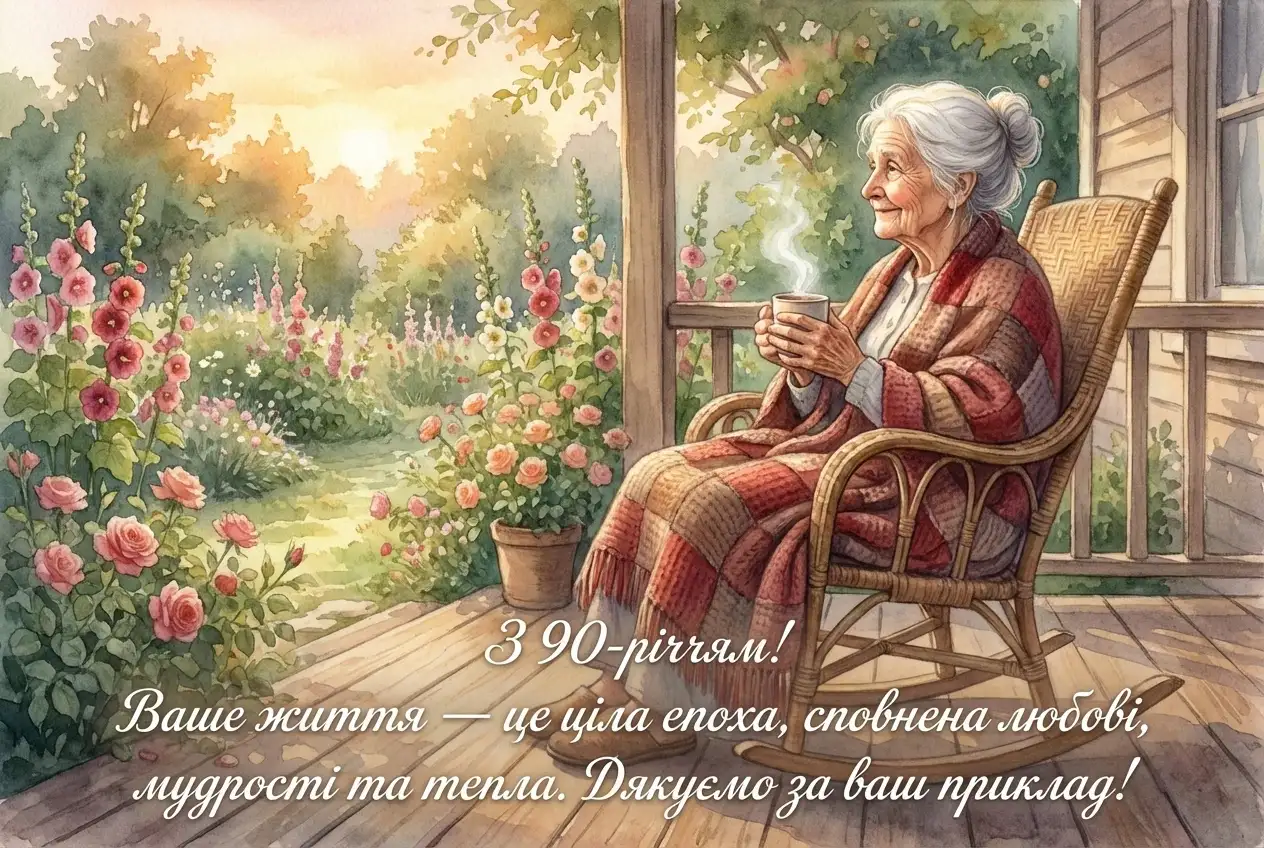 вітання з 90 річним ювілеєм