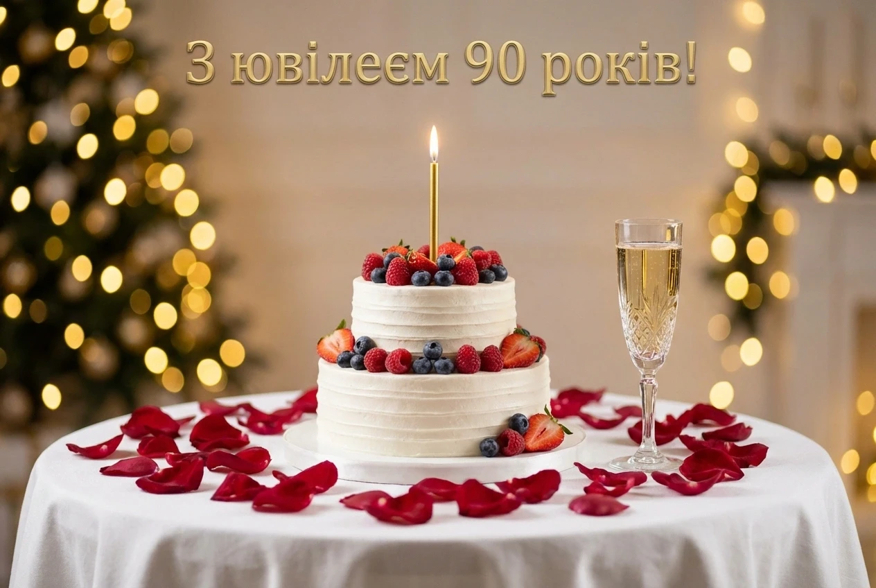вітання з 90 річним ювілеєм