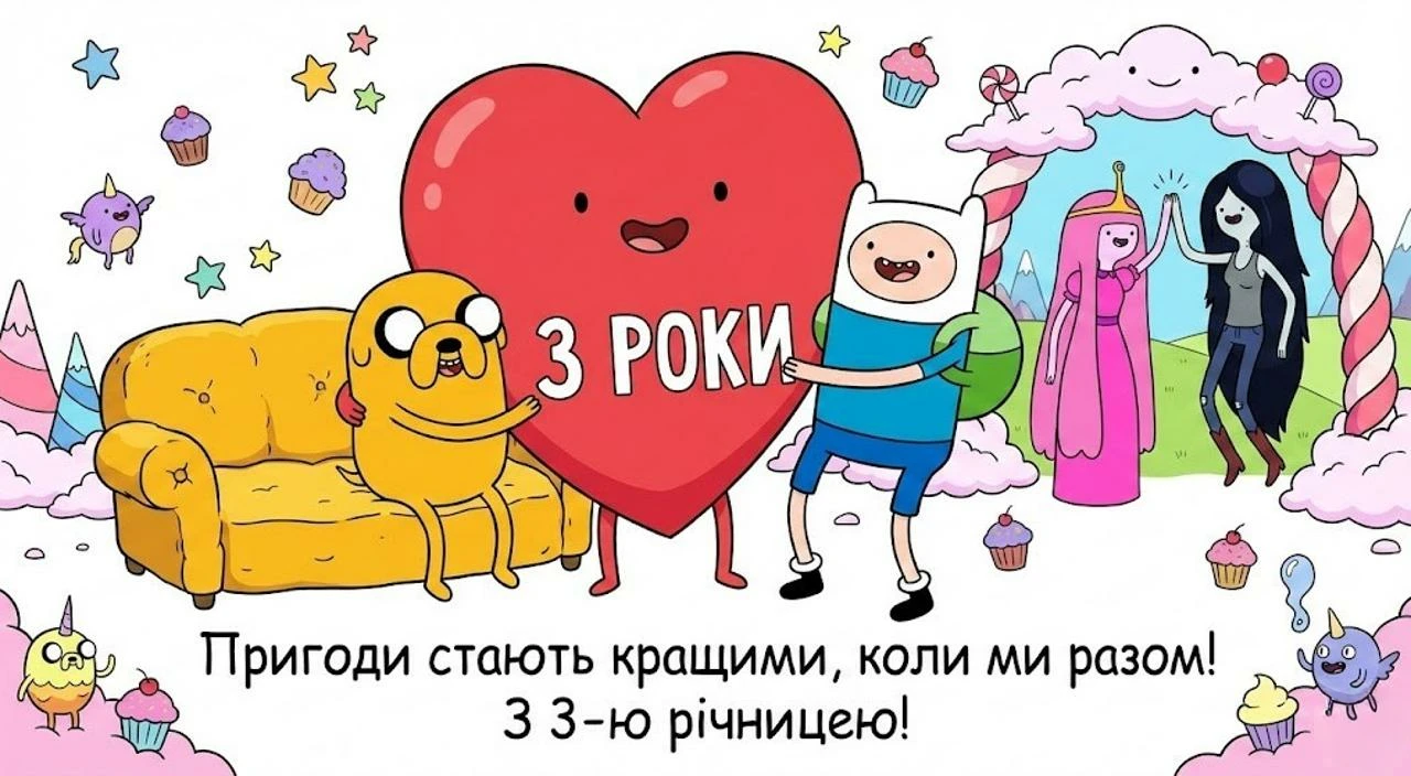 Привітання на 3 роки весілля