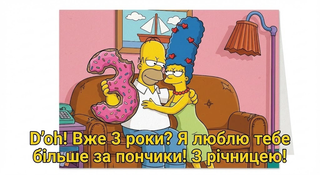 Привітання на 3 роки весілля