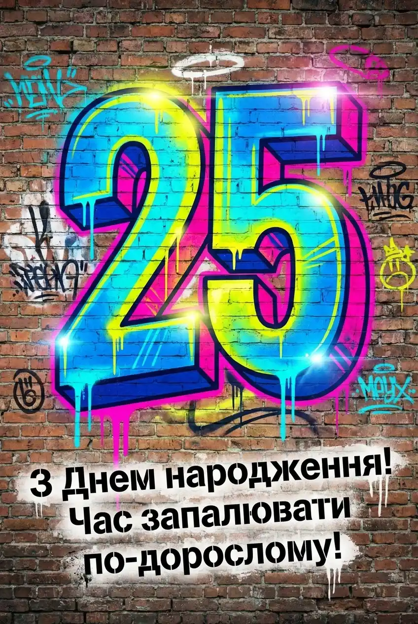 з ювілеєм 25 хлопцеві з ювілеєм 25 хлопцеві