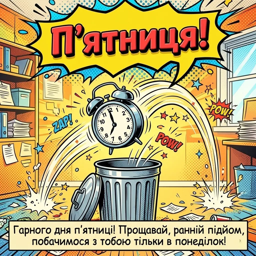 Оригінальні і кумедні привітання з гарним днем п’ятниці у картинках