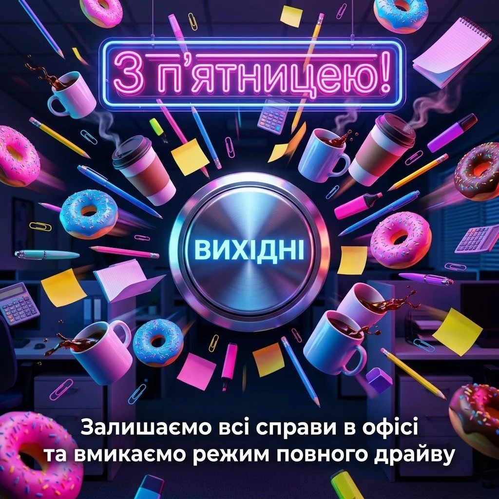 Оригінальні і кумедні привітання з гарним днем п’ятниці у картинках