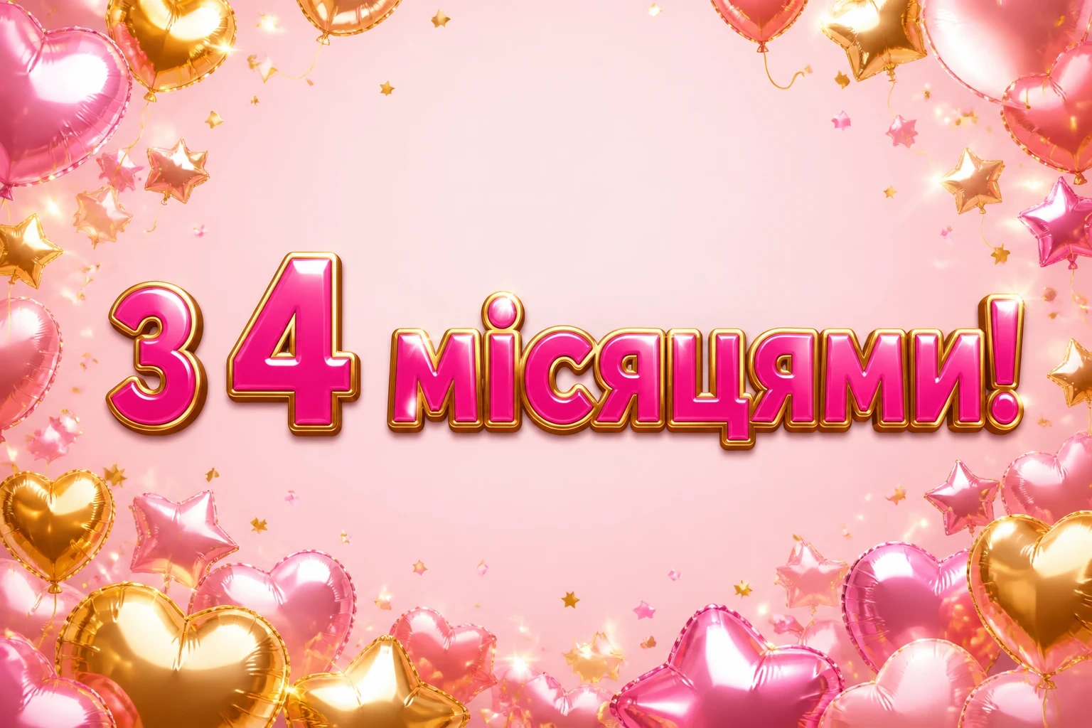 4 місяці дівчинці привітання
