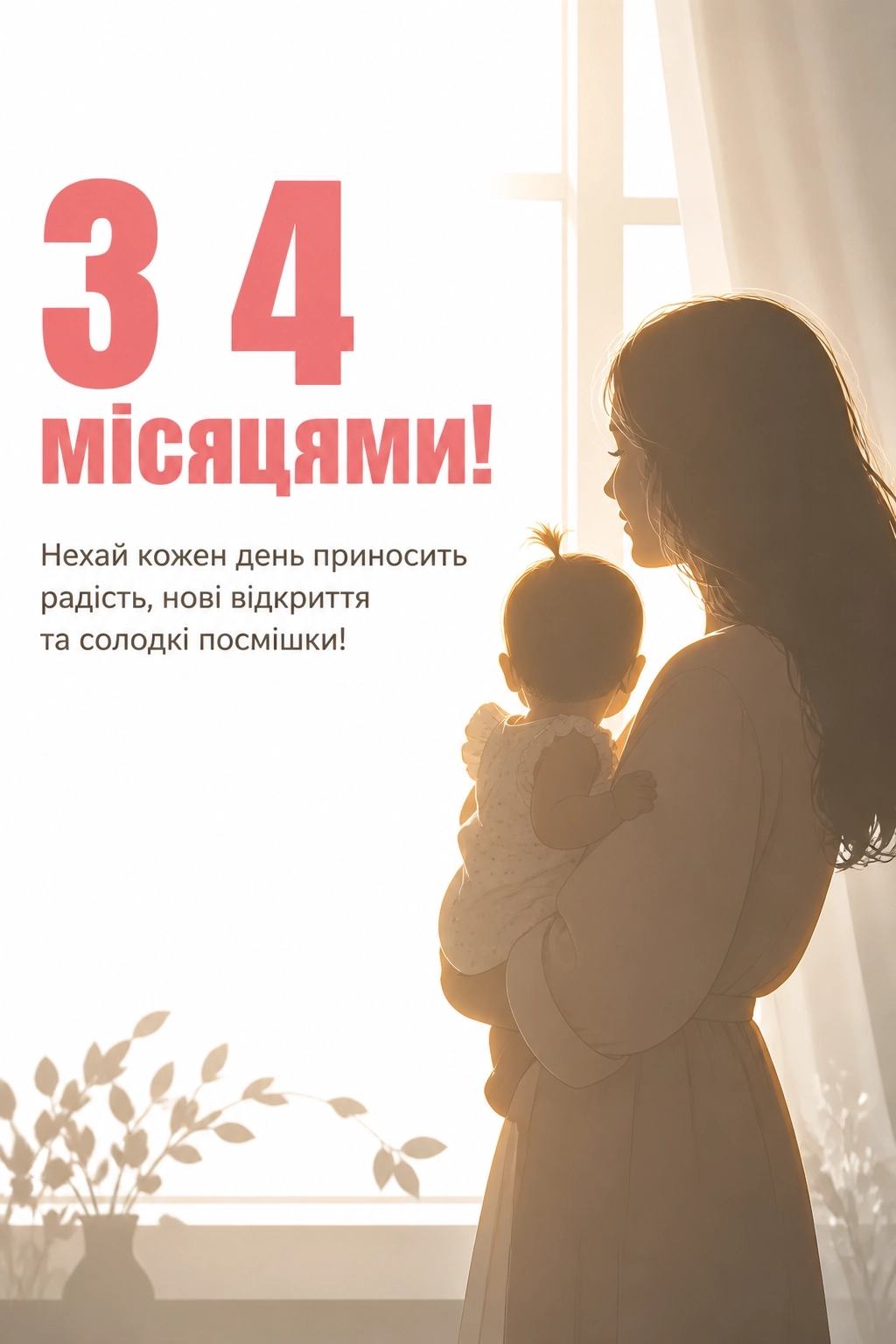 4 місяці дівчинці привітання