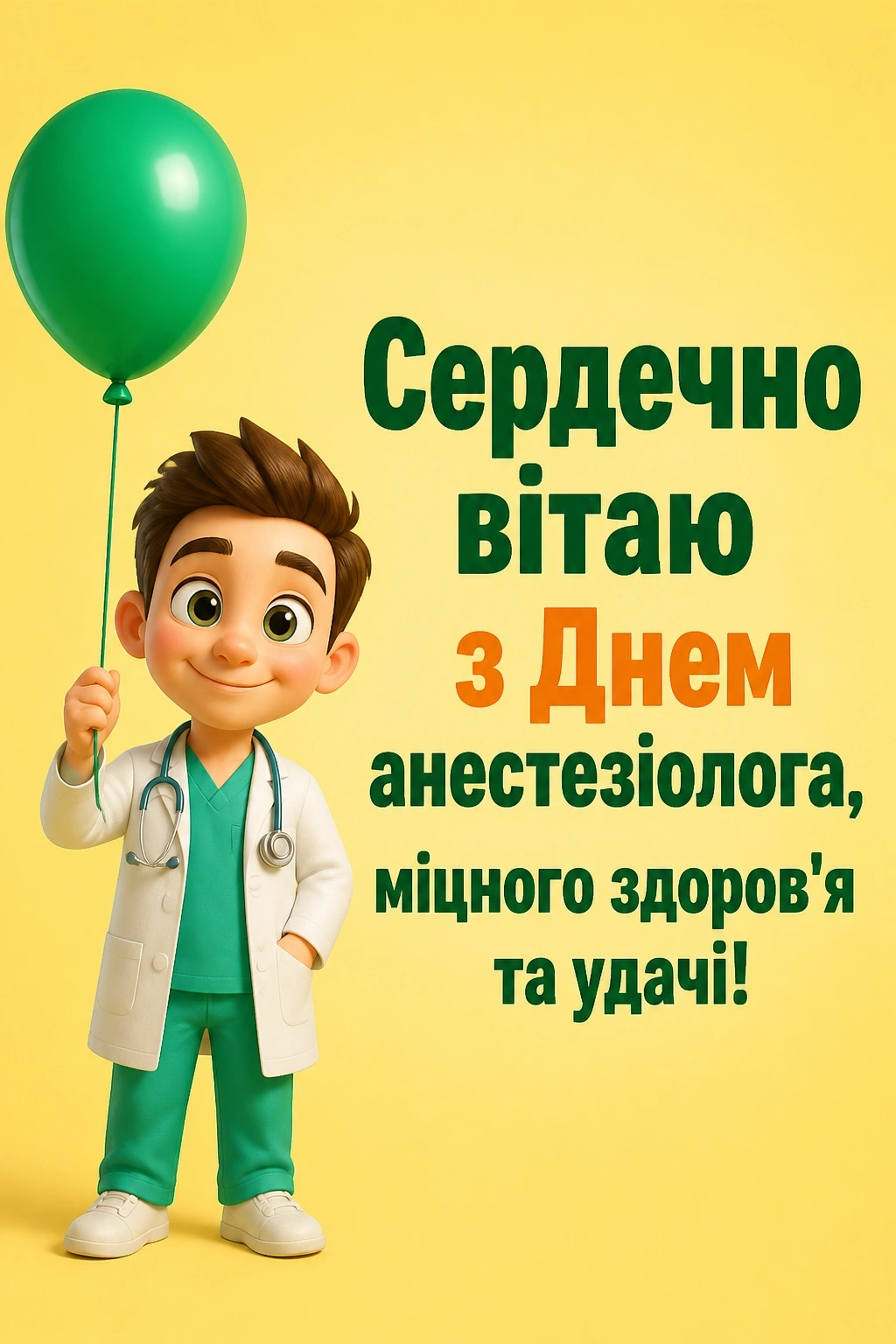 день анестезіолога привітання