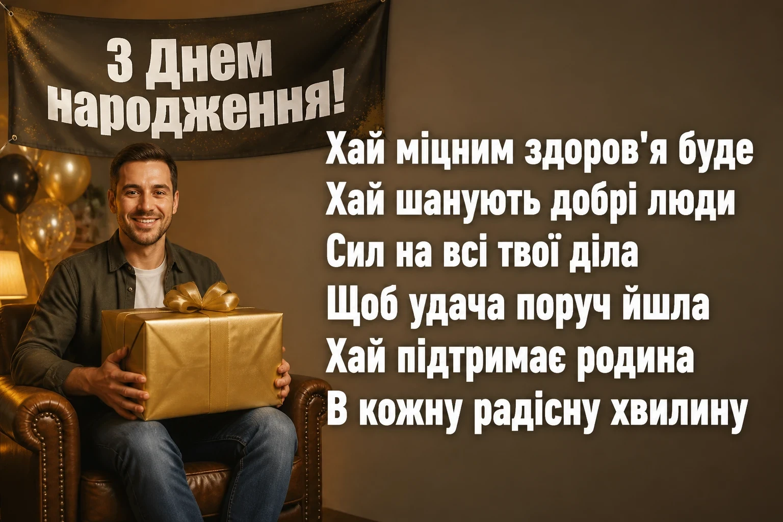 привітання для чоловіка своїми словами