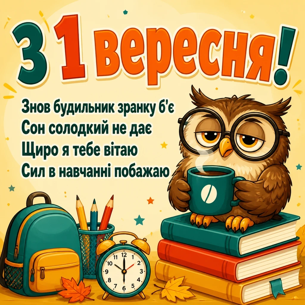 з першим вересня привітання