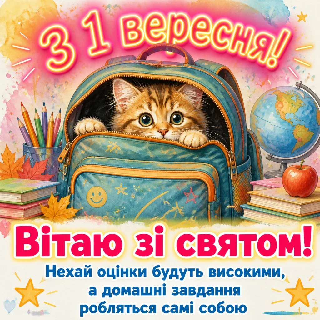 з першим вересня привітання