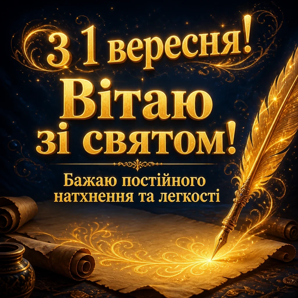 з першим вересня привітання