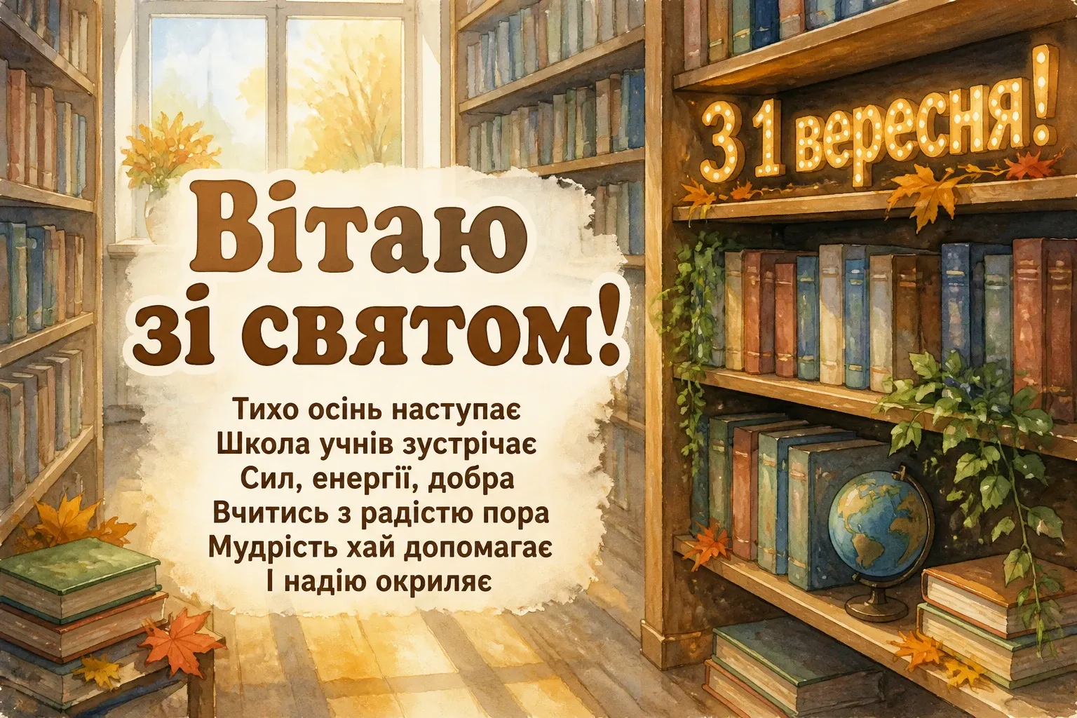 з першим вересня привітання