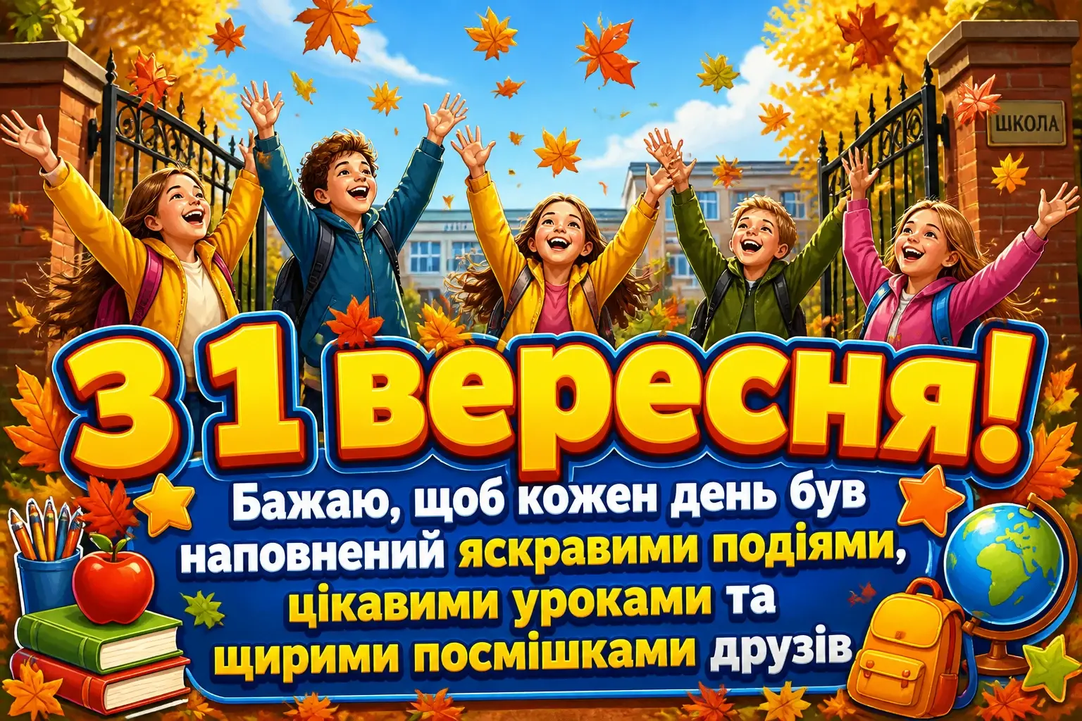 з першим вересня привітання