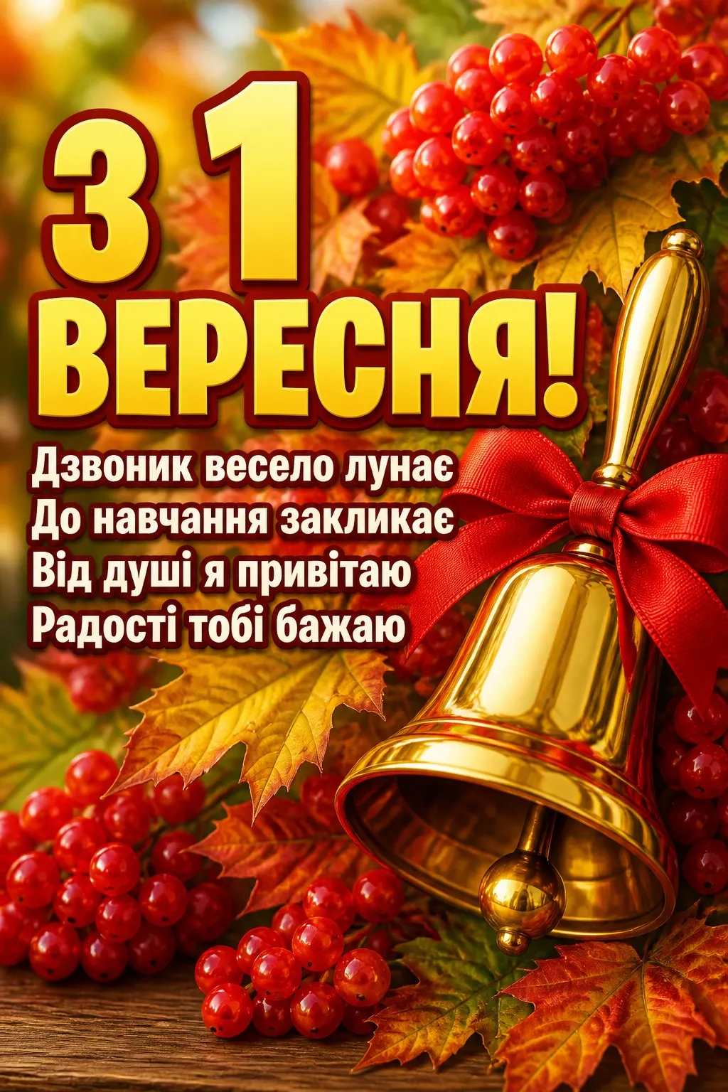 з першим вересня привітання