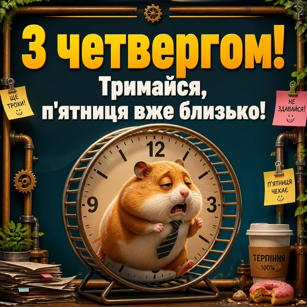 привітання з четвергом на український мові