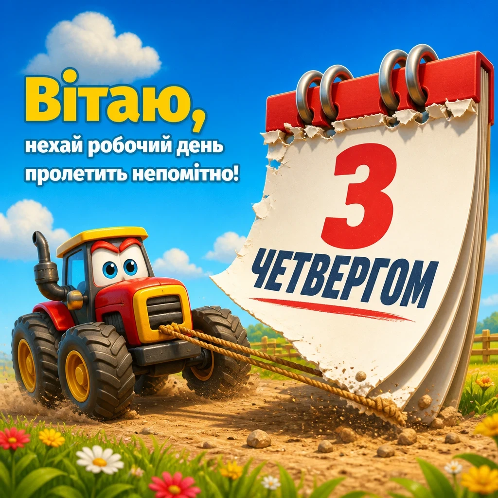 привітання з четвергом на український мові