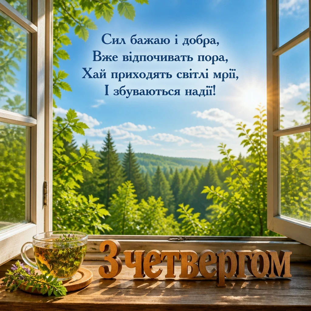 привітання з четвергом на український мові