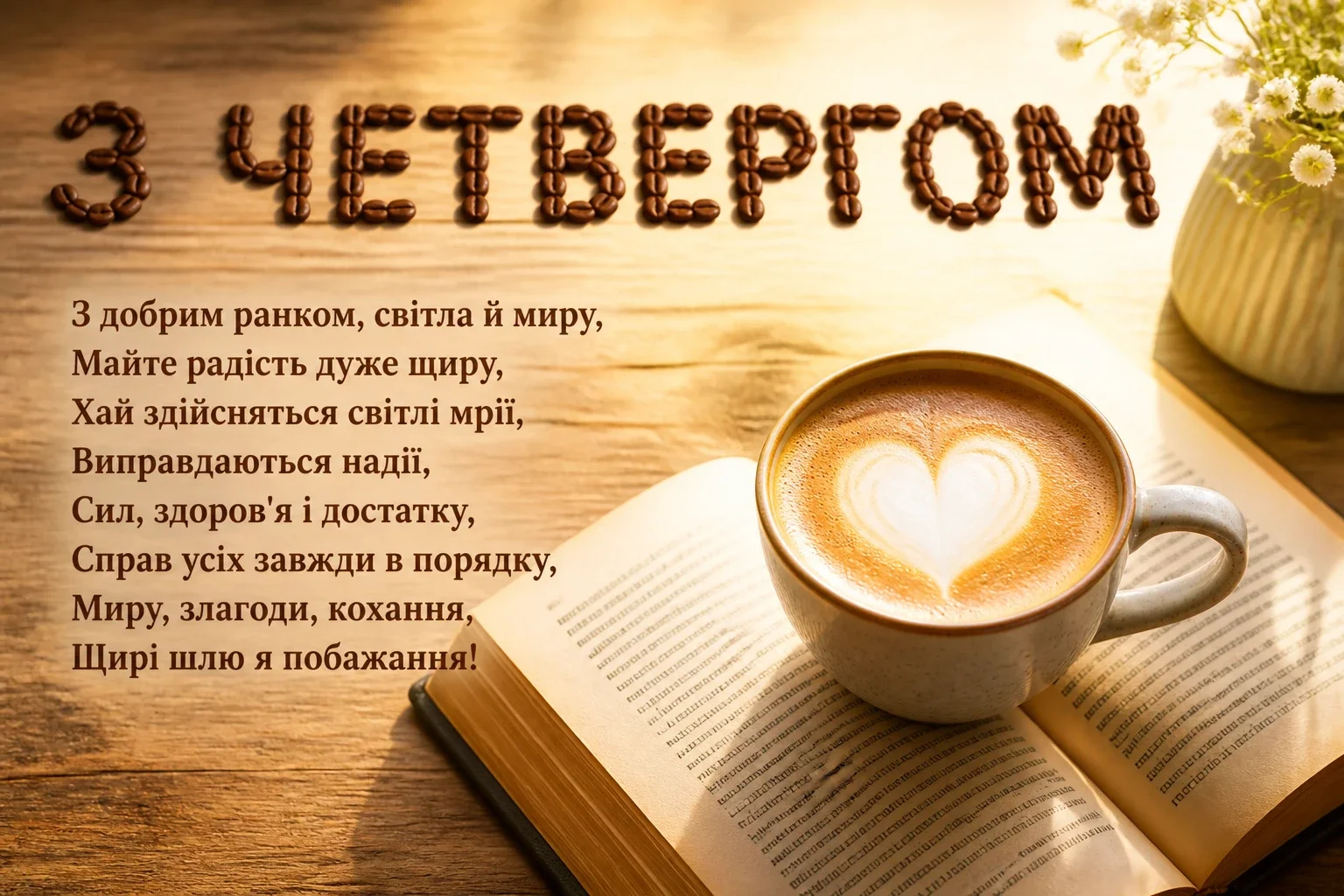 привітання з четвергом на український мові