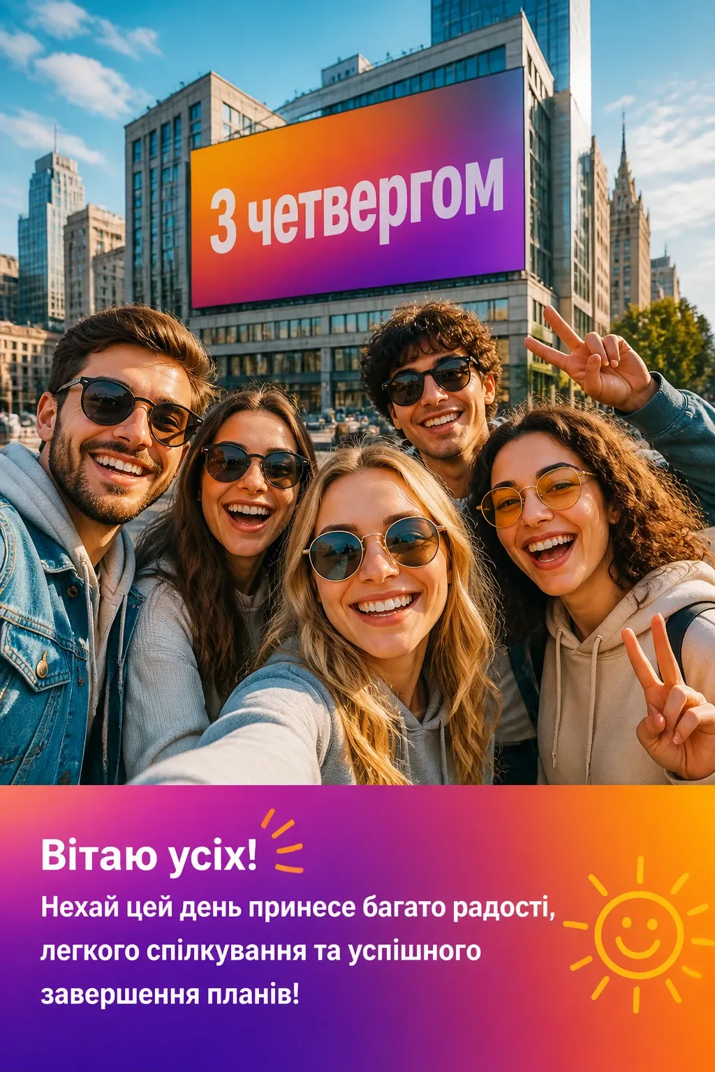 привітання з четвергом на український мові