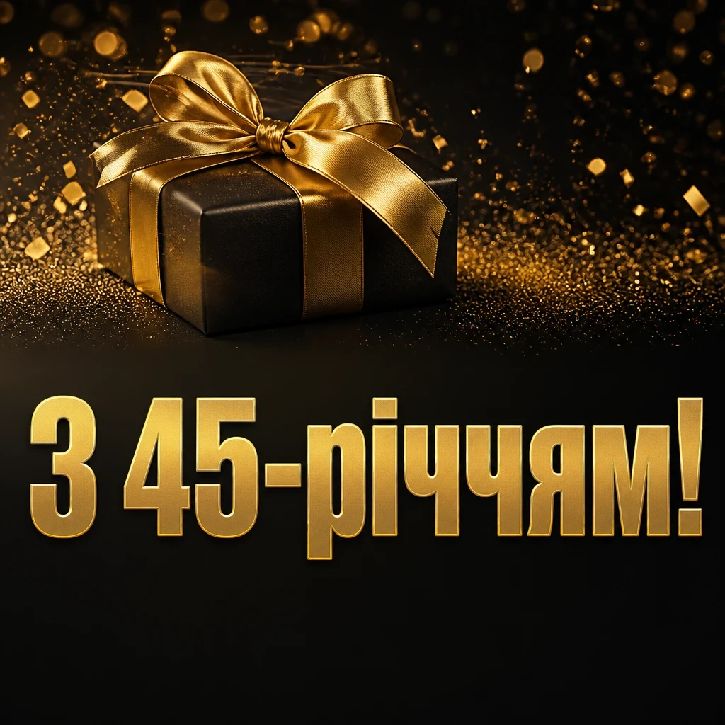 привітання жінці 45 років