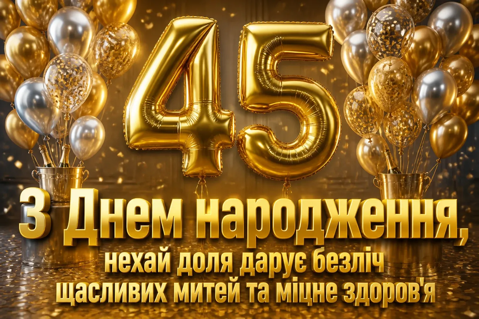привітання жінці 45 років