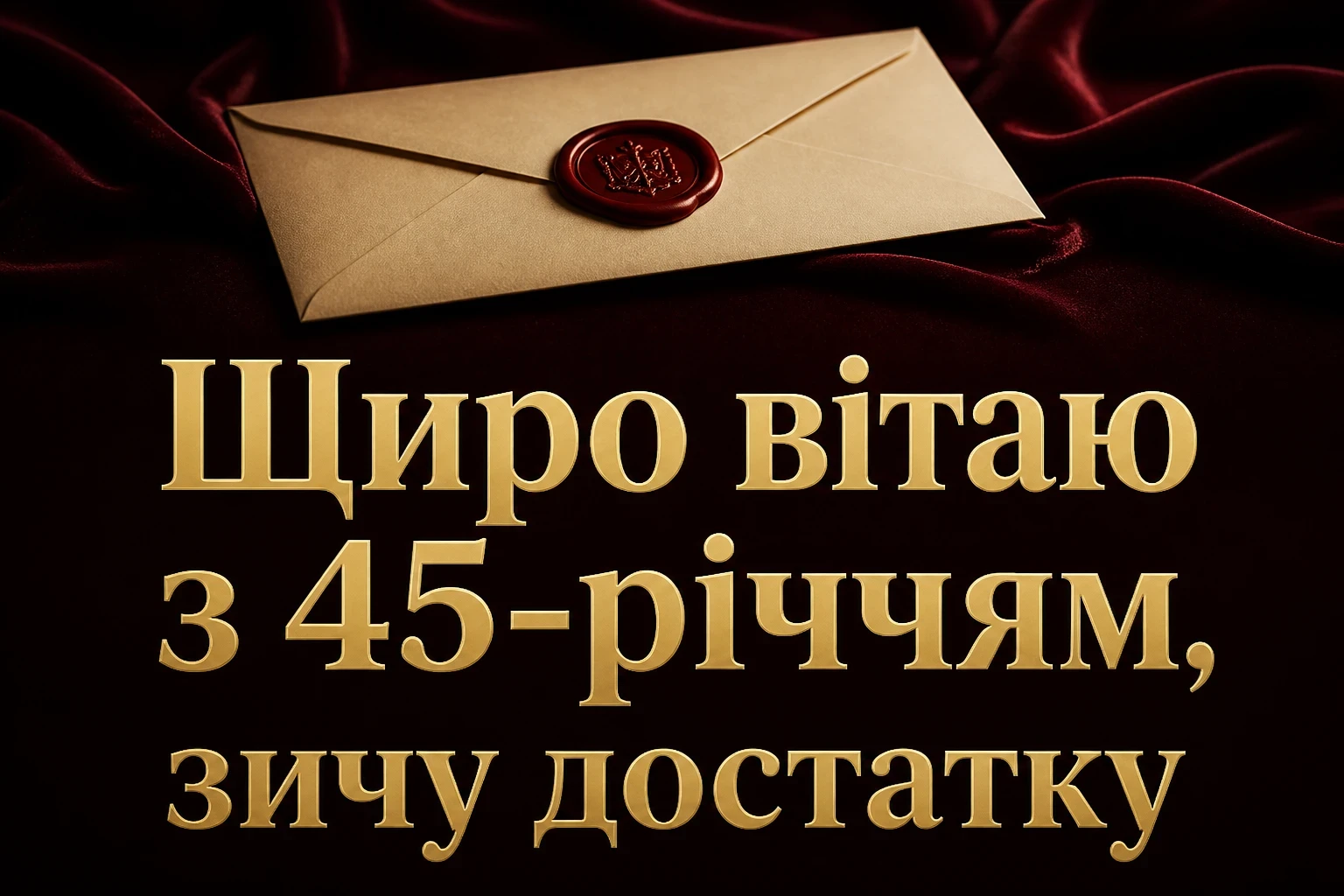 привітання жінці 45 років