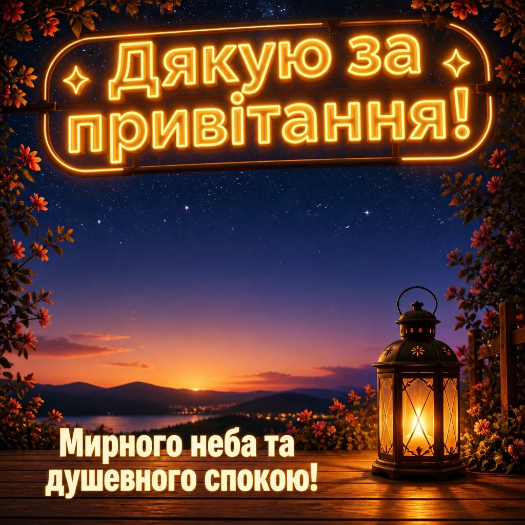 мирного неба щиро дякую дякую за привітання