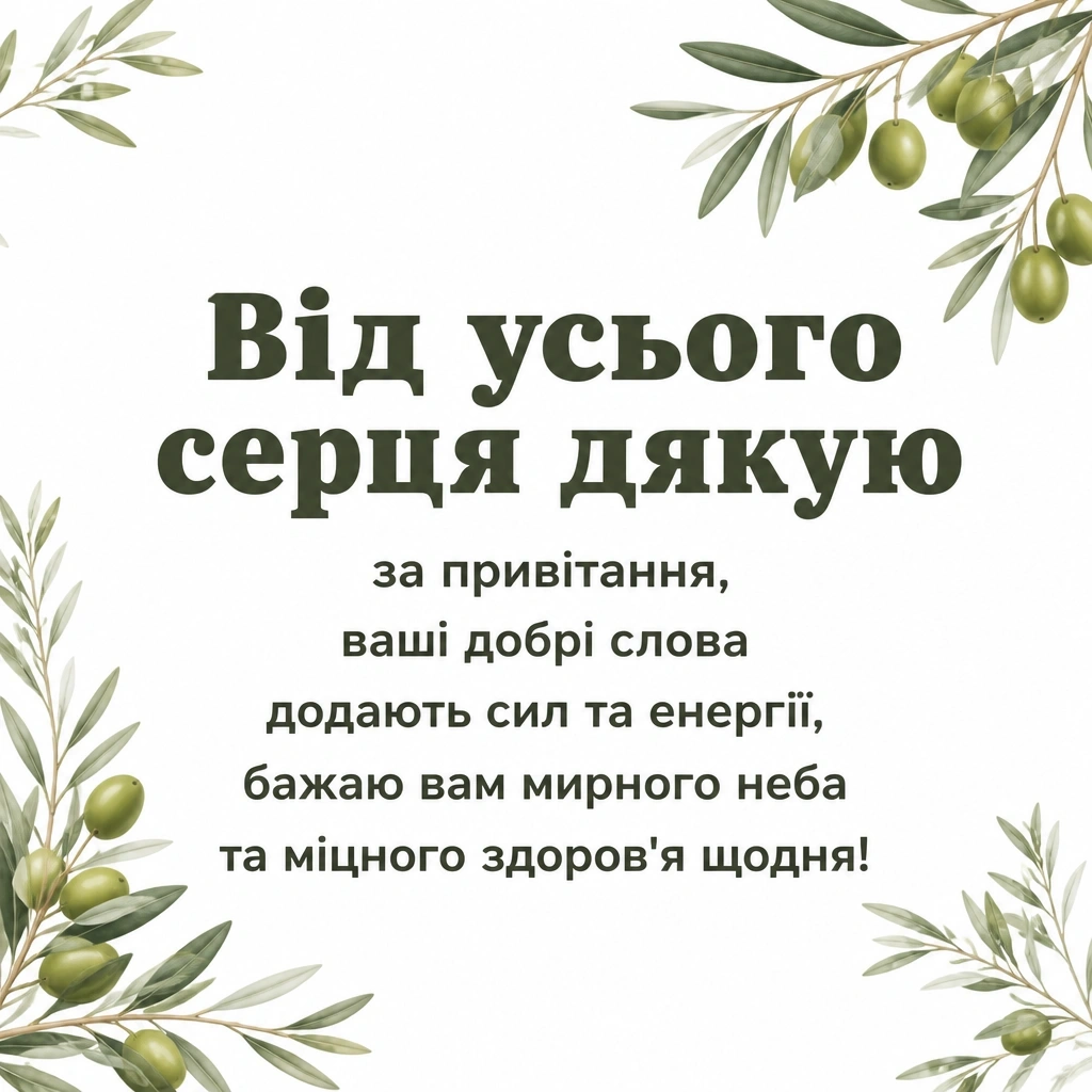 мирного неба щиро дякую дякую за привітання