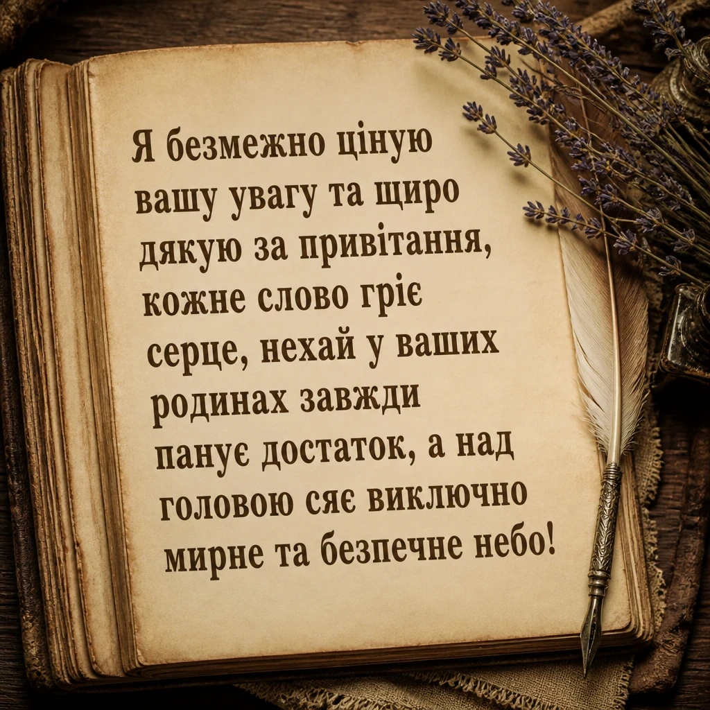 мирного неба щиро дякую дякую за привітання