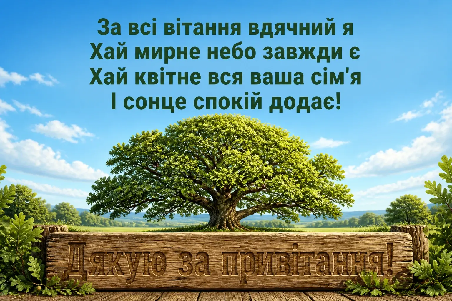 мирного неба щиро дякую дякую за привітання