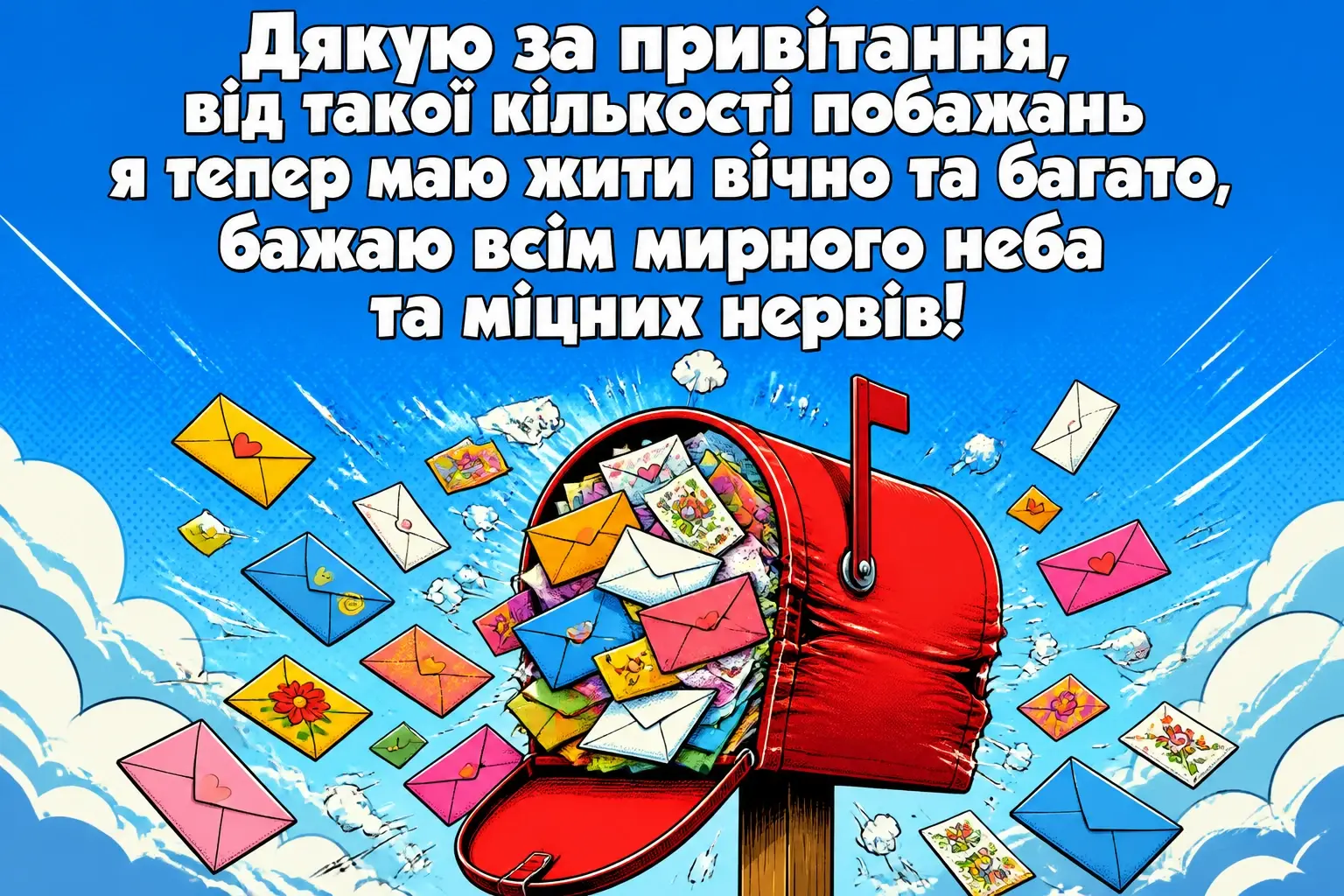 мирного неба щиро дякую дякую за привітання