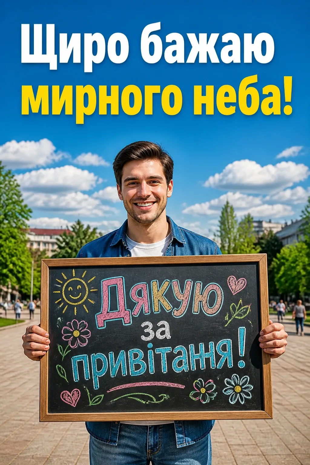 мирного неба щиро дякую дякую за привітання
