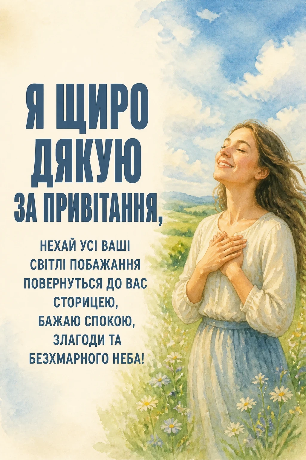 мирного неба щиро дякую дякую за привітання
