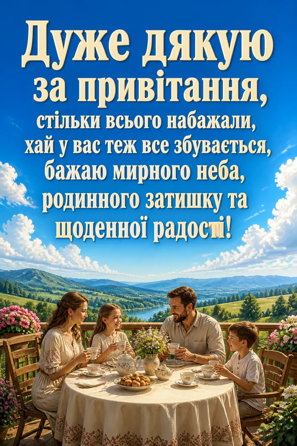 мирного неба щиро дякую дякую за привітання