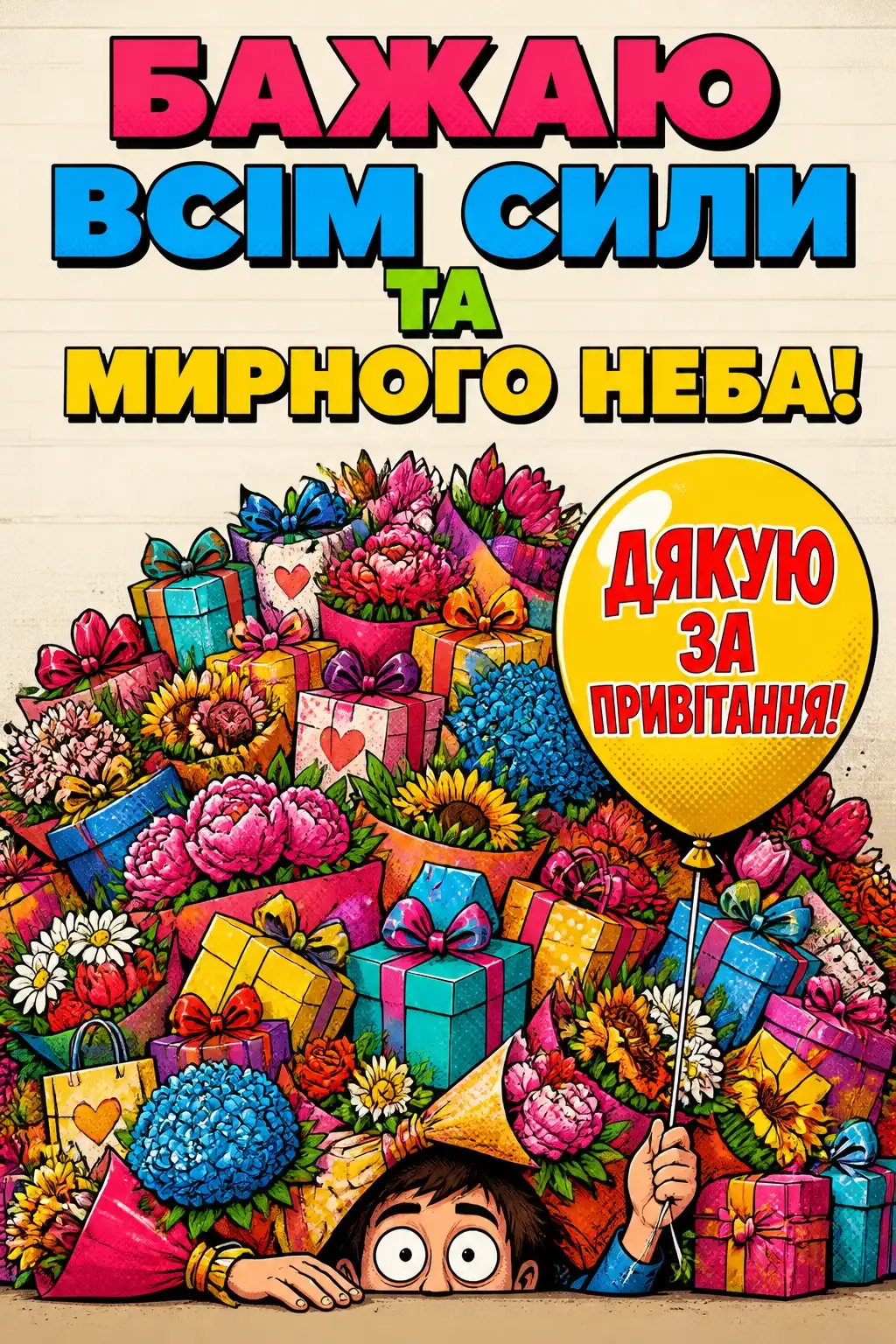 мирного неба щиро дякую дякую за привітання