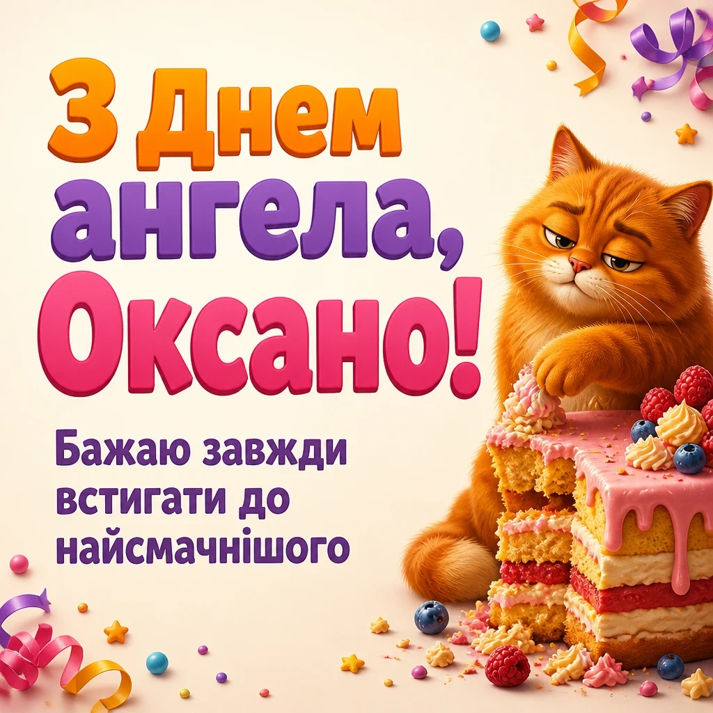 з днем ангела оксана