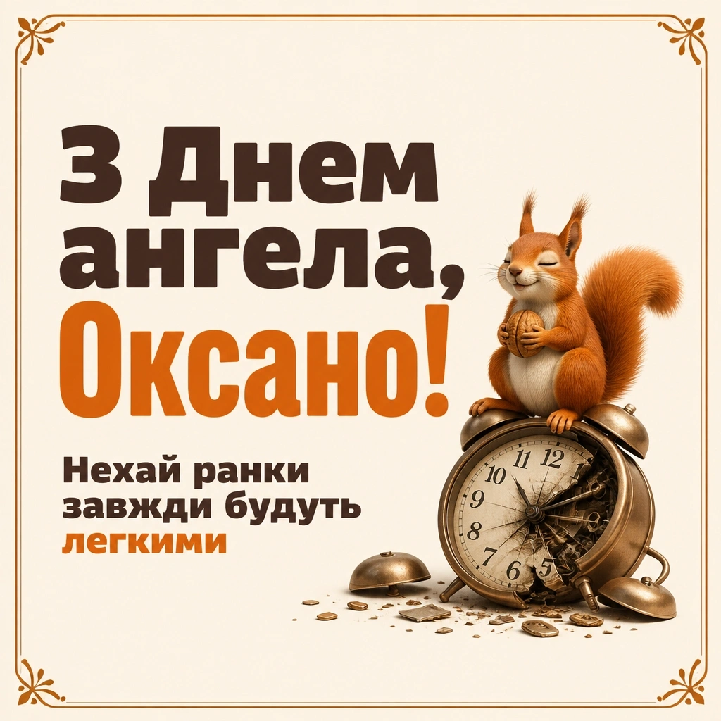 з днем ангела оксана