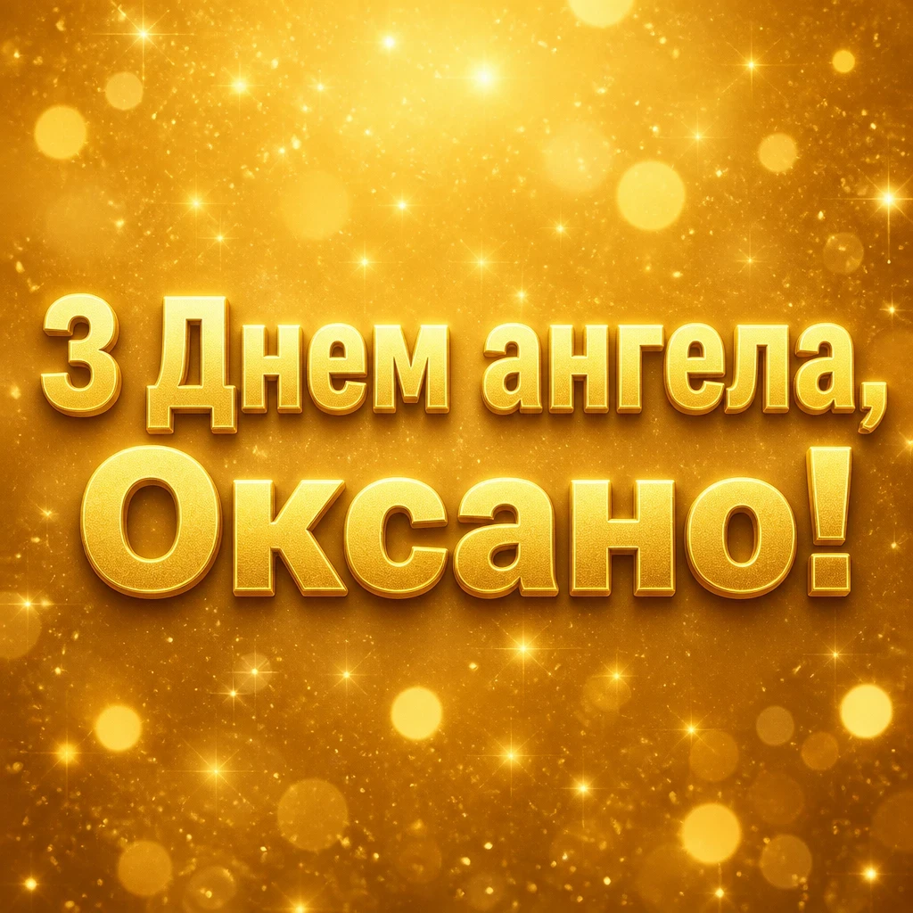 з днем ангела оксана