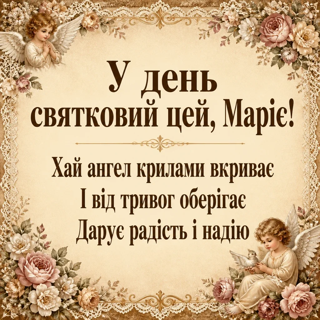 з днем ангела марії