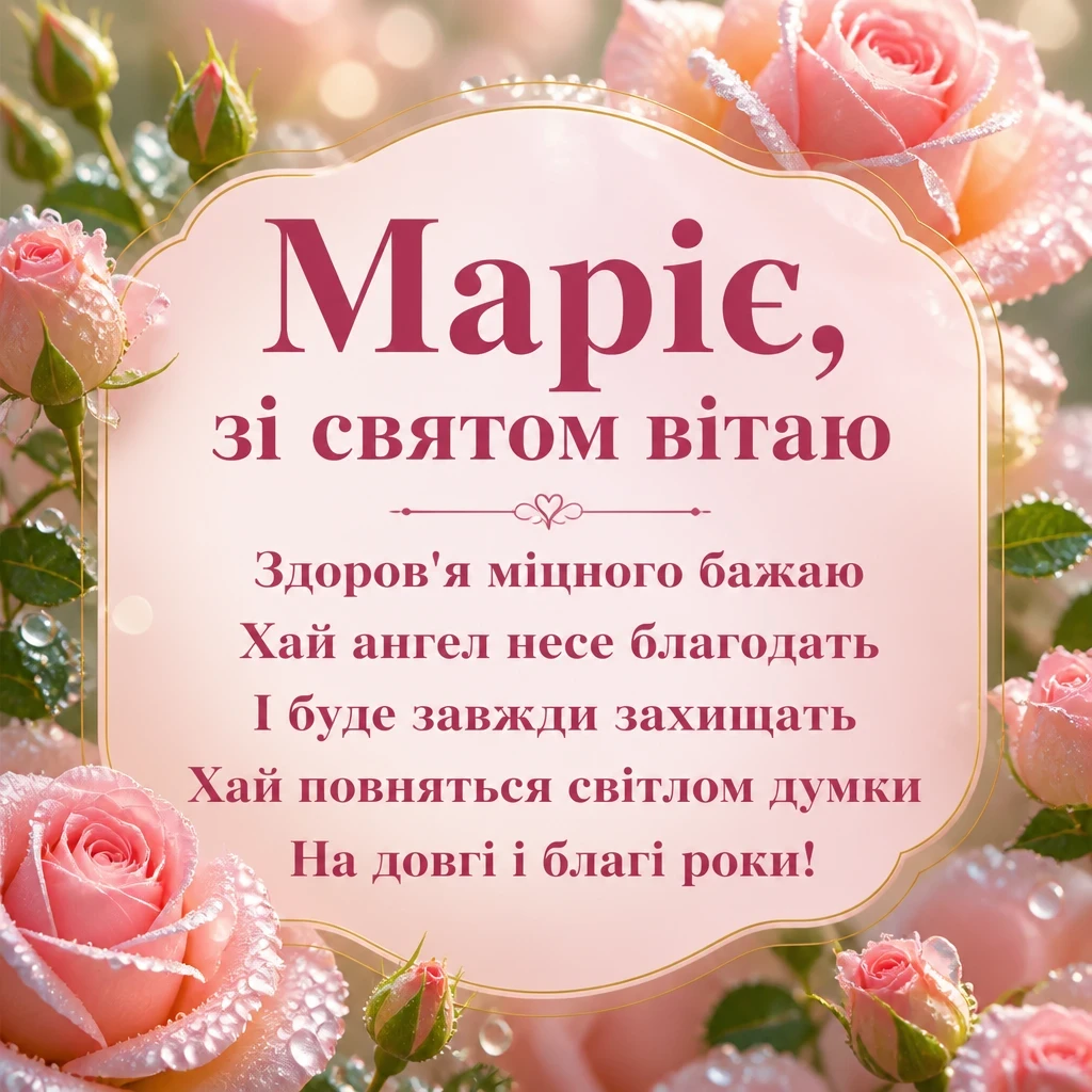 з днем ангела марії