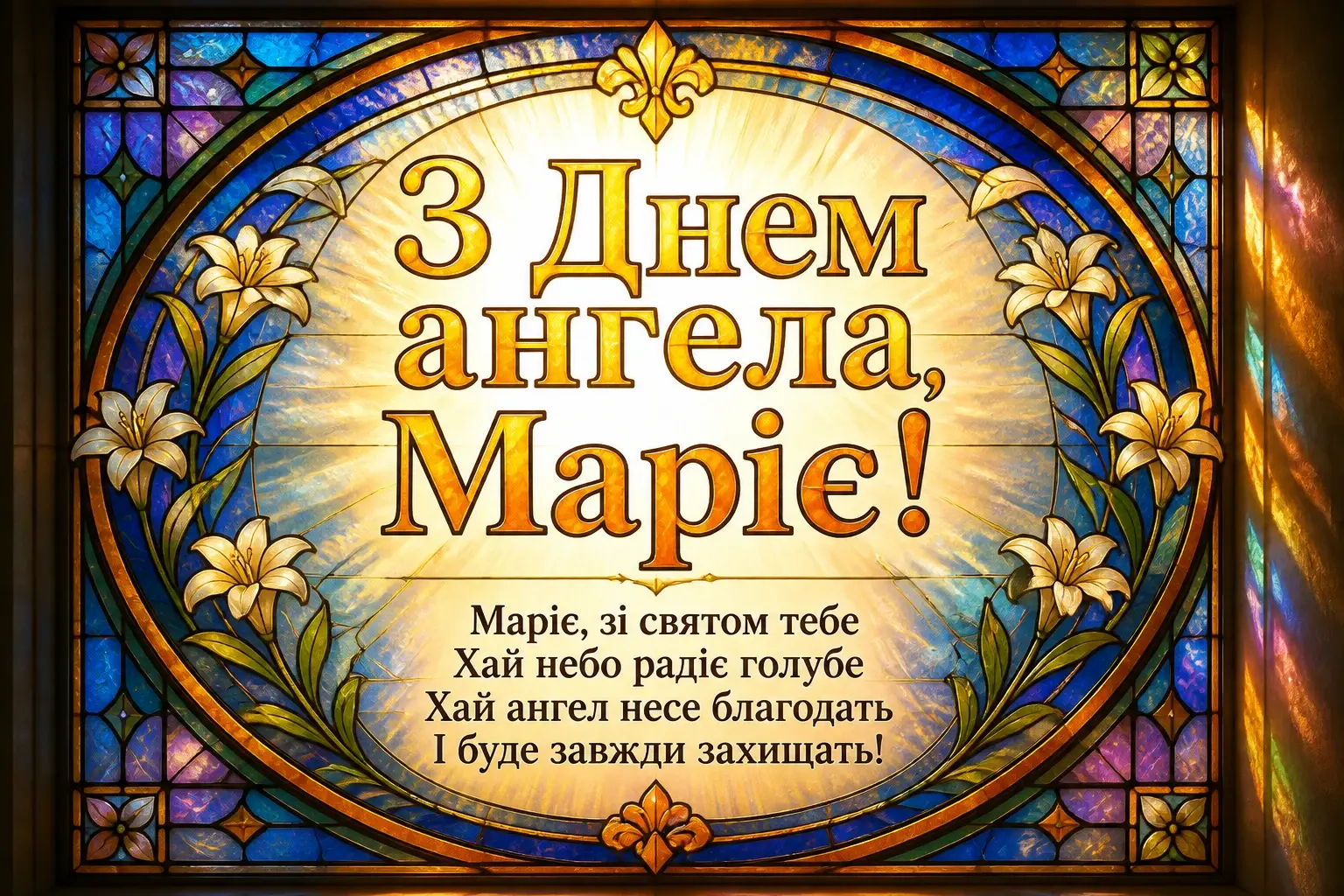 з днем ангела марії