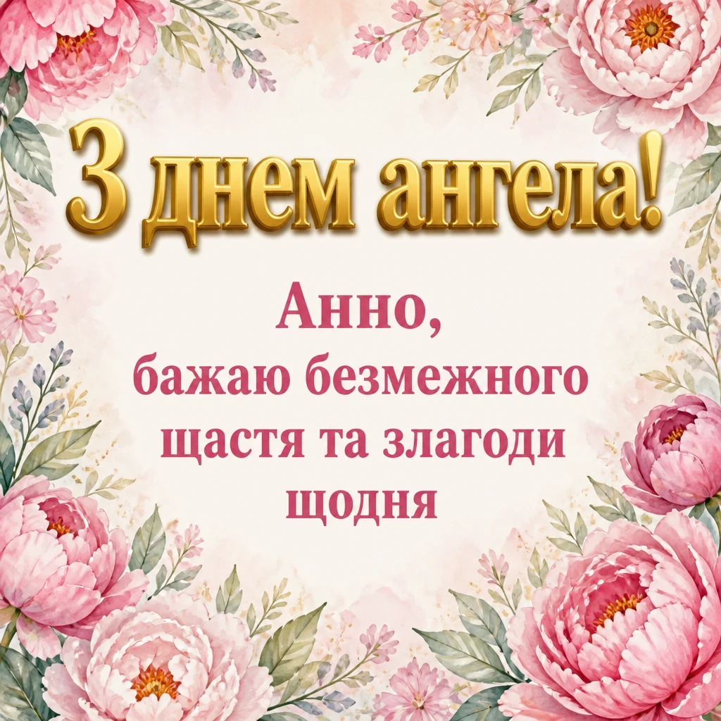 з днем ангела анна